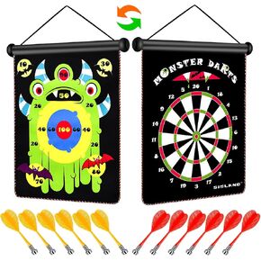 Magnetic Dart Board for Kids, Gift for Boys Birthday or Christmas, Included 12 Darts