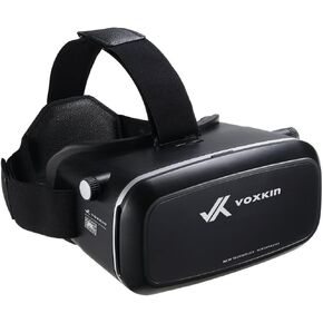 [Updated & Fixed] VR Headset Game System - High Definition Virtual Reality 3D Glasses for Kids and Adults - Optical Lens, Adjustable Strap - Compatible with iPhone and Android (3.5" to 6.5") in Saudi Arabia