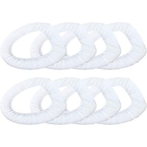 50pcs Toilet Mat Hostipal Toilet Seat Covers Waterproof Seat Covers Waterproof Toilet Seat Cover Toilet Seat Cushion Non Woven Potty Cover Travel Disposable White
