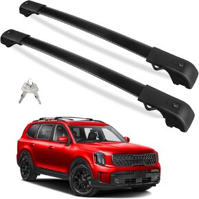 220lbs Roof Rack Cross Bars Compatible with Toyota 4Runner 2010-2024 with Side ROOF Rails, Heavy Duty Aluminum Lockable Roof Crossbars Rooftop Luggage Racks Carrier Black