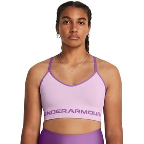 Under Armour Women's Seamless Low Impact Long Sports Bra, (543) Purple Ace / / Provence Purple, X-Large