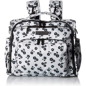 JuJuBe B.F.F Multi-Functional Convertible Diaper Backpack/Messenger Bag, Onyx Collection - Black Beauty in Kuwait