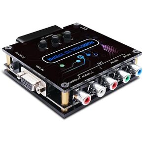 RGBS VGA SCART to YPBPR Component Converter, 480i 480p 576i 576p 720p 1080i Video Transcoding Converter Color Difference Video Converter for Genesis, for Dreamcast, for N64 in Saudi Arabia