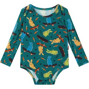 Bamboo Viscose Baby Boy Bodysuit Soft Long Sleeve Infant Baby Romper