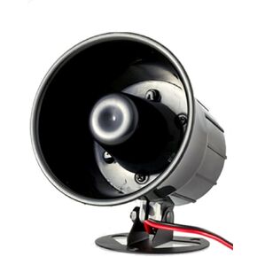 12V Electronic Buzzer Very Load Alarm Wired Loud Horn Alarm Siren Speaker Loudspeaker Alarm Siren Speaker for Home Security Protection System (1, Style B)