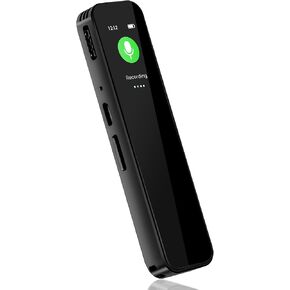 64GB Digital Voice Recorder - 1536 Kbps HD Recording Voice Recorder with Playback Dual Microphone A-B Repeat Recording Monitoring & Noise Reduction Voice Activated Recording & Lock Screen Key