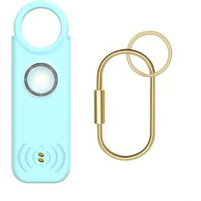 Personal Safety Alarm for Women Safety Keychain Self Defense Keychain for Women Rechargeable Protection Devices Emergency 135db Strobe Light Upgraded Vibration Sensing Mode (Pink)