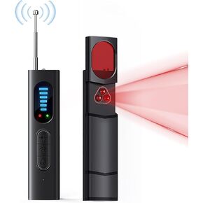 Hidden Camera Detector with Signal Strength Detection, Infrared Camera Finder, Vibration Alarm & Magnetic Field Detection - Anti-Spy Bug Sweeper for Privacy Protection