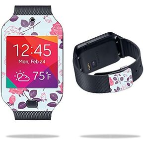 غلاف MightySkins متوافق مع ساعة Samsung Galaxy Gear 2 Neo الذكية وغطاء لاصق وساعة زهرية عتيقة