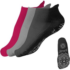Yoga Socks with Grip for Women, Pilates Socks with Straps for Barre, Ballet, Dance, Barefoot Workout, Fitness