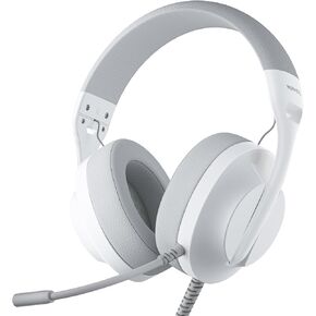S30 Gaming Headset with Microphone,198g Lightweight Design, Noise Cancelling Mic, Soft Earmuffs, Wired Gaming Headphones for PS5, PS4, Xbox, Xbox Series X|S, Switch, PC (White)