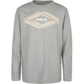 Hurley Boy's Long Sleeve Graphic T-Shirt (Little Kids) Night Force 4 Little Kid