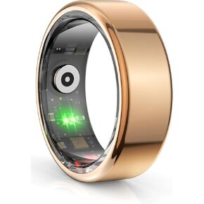 Smart Ring for Men Health Ring Heart Rate Monitor Sleep Monitor Smart Fitness Tracker Rings for Women Gesture Control Photography Pedometer Step Counter Waterproof Compatible with iOS Android Phones