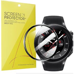 Compatible for OnePlus Watch 2 Screen Protector, [3 Pack] 3D Full Coverage PET Screen Protector Film Compatible with OnePlus Watch 2 Smartwatch (3 Pack)