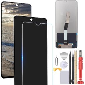 Screen for Xiaomi Redmi Note 9 Pro Screen Replacement for Redmi Note 9s M2003J6A1I 6.67" LCD Display Touch Digitizer Assembly with Tools(Black)