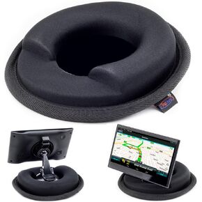 Digicharge Dashboard Beanbag Suction Holder Base with 89mm Disk For Large 7'' 8'' 10'' GPS Sat Nav Mounts