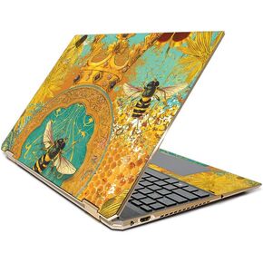 MightySkins Skin Compatible with HP Spectre x360 15.6" Gem-Cut (2019) - Bee Queen | Protective, Durable, and Unique Vinyl Decal wrap Cover | Easy to Apply, Remove, and Change Styles | Made in The USA