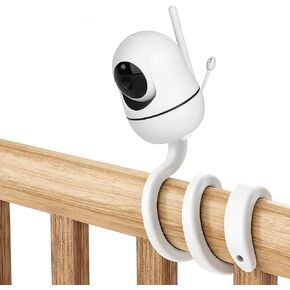 Baby Monitor Mount for HelloBaby Monitor HB66/ HB65/ HB248/ANMEATE SM935E, 17.5'' Twistable Baby Camera Crib Mount No Drill