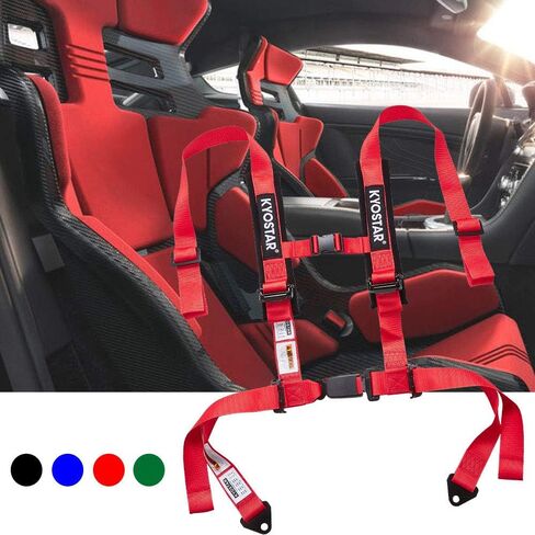 5 Point Racing Harness Seat Belt with 2 Inch Padding Heavy Duty Shoulder Seat Belt with Carbon Locks for Go Kart UTV & ATV in Kuwait