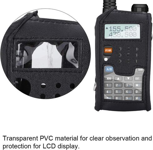 لحقيبة راديو Baofeng UV-5R، حافظة جلدية لـ Baofeng UR5R، غطاء حافظة لجهاز Walkie Talkies لـ BAOFENG UV-5R UV-5RA Plus UV-5RE Plus UV-5RB in Saudi Arabia