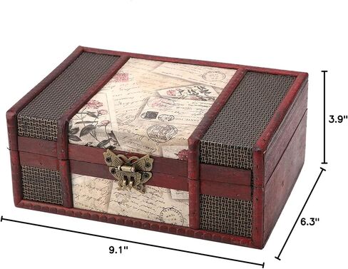 صندوق المجوهرات، منظم حامل المجوهرات، منظمات صناديق المجوهرات، منظم صندوق تخزين المجوهرات الخشبي الصغير للمستندات، تصميم على الطراز الصيني in Kuwait