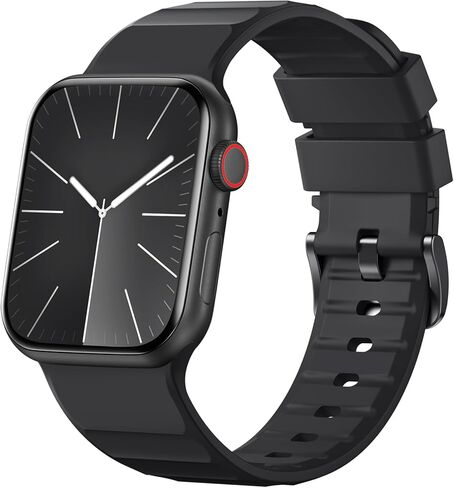 Sport Band Compatible with Apple Watch 49mm 45mm 44mm 42mm for Men Women, Soft Silicone Breathable Wristband Replacement Strap for iWatch Ultra 2 SE Series 9 8 7 6 5 4 3 2 1 in Saudi Arabia