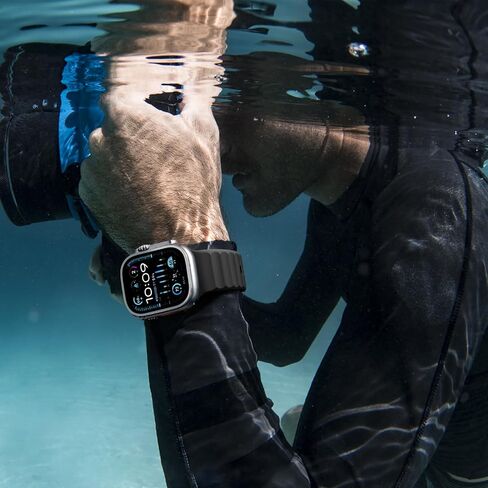Sport Band Compatible with Apple Watch 49mm 45mm 44mm 42mm for Men Women, Soft Silicone Breathable Wristband Replacement Strap for iWatch Ultra 2 SE Series 9 8 7 6 5 4 3 2 1 in Saudi Arabia