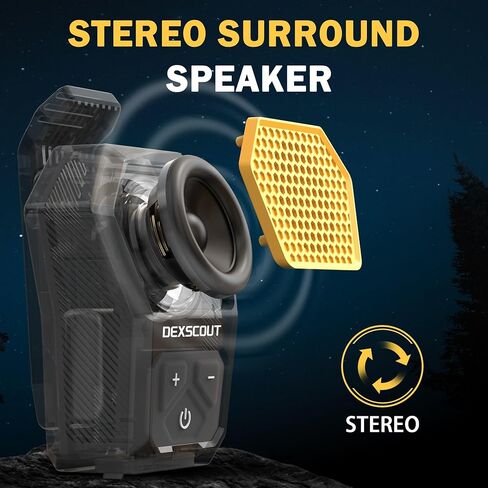 Wearable Bluetooth Speaker,Clip-on Wireless Portable Mini Water-Resistant Speaker,Built-in Mics for Hands-Free Music and Calls, Small Bluetooth Speakers,Up to 12H Battery Life in Saudi Arabia