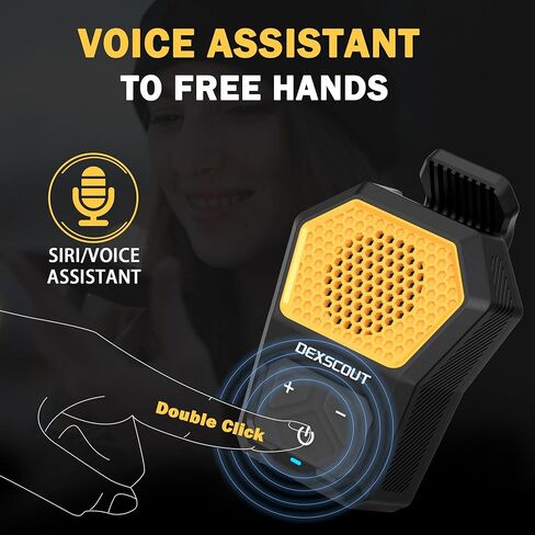 Wearable Bluetooth Speaker,Clip-on Wireless Portable Mini Water-Resistant Speaker,Built-in Mics for Hands-Free Music and Calls, Small Bluetooth Speakers,Up to 12H Battery Life in Saudi Arabia