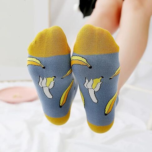 Quaaou Womens Ankle Low Cut Casual Socks Soft Cozy Multiple Color Cotton Patterned Socks, Size 5-9, 10/12 Pairs in Saudi Arabia