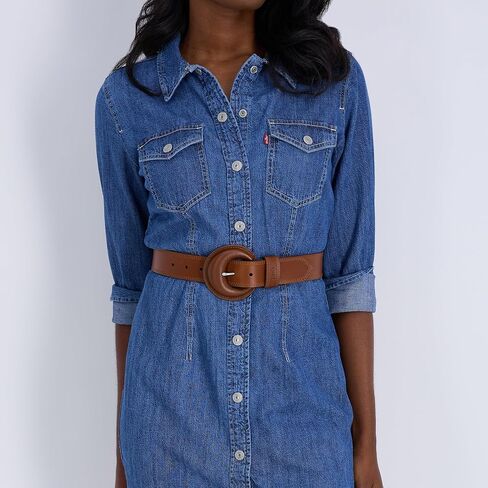 Levi's Women's Leather Wrapped Statement Buckle Belt in Saudi Arabia