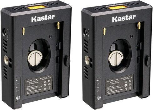 Kastar NP-F Battery Adapter Plate W/LED Indicators, Input Type-C 5V 2A, 8.4V 5A 5.5x2.1mm, Output 12V 2A 5.5x2.5mm, 16.8V 2A Dtap, 5V 3A USB for NP-F Series Battery, DSLR & Mirrorless Camera (1-Pack) in Saudi Arabia