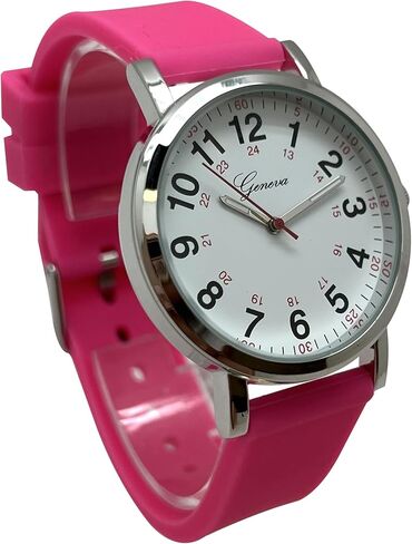 Nurse Watch for Medical Assistant and Student with Easy Read Dial, Military Time with Second Hand, Silicone Band and Water Resistant Nurse Watches for Women in Saudi Arabia