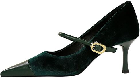 baobeijiadao Womens Pointed Toe Heeled Pumps Slip On Stiletto Heels Single-Strap Wedding Evening Dressy Shoes in Saudi Arabia