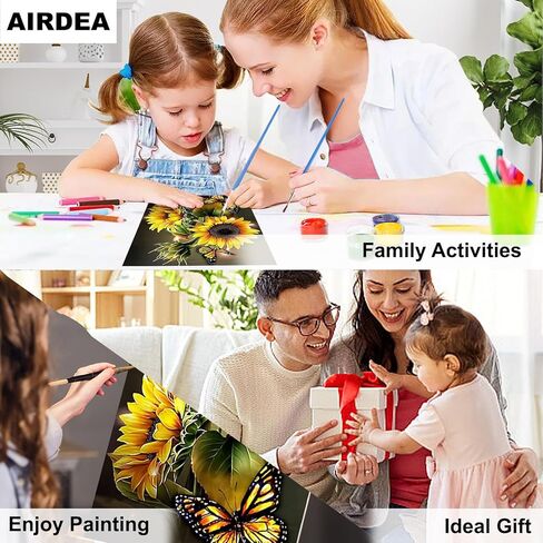 AIRDEA Mouse Paint by Numbers Kit for Adults,Animal Adults' Paint-by-Number Kits,Rat and Cheese Paint by Numbers Kit for Beginner,DIY Paint by Numbers Canvas 15.7x19.6 inch,Without Frame in Saudi Arabia