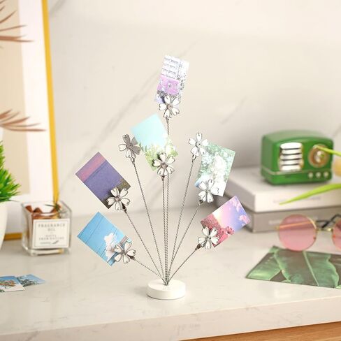 Photo Tree Holder Clip, 8 Branch Cherry Blossoms Family Tree Gift Card Holder Sakura Card Photo Clips Holder Desk Stand for Memo Paper Note Wedding Photo Display Office Decor in Kuwait