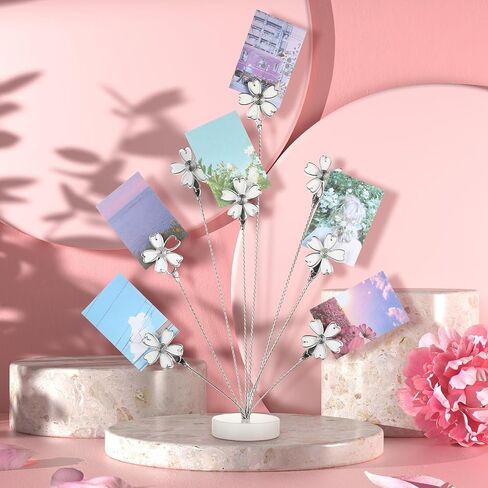 Photo Tree Holder Clip, 8 Branch Cherry Blossoms Family Tree Gift Card Holder Sakura Card Photo Clips Holder Desk Stand for Memo Paper Note Wedding Photo Display Office Decor in Kuwait