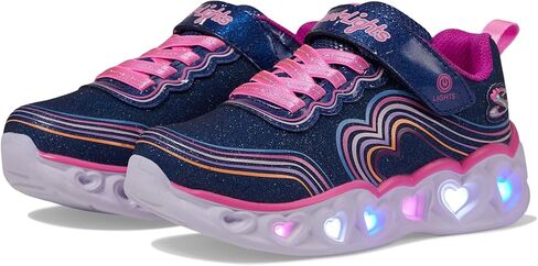 حذاء رياضي Skechers Kids Girls Heart Lights، لينك وردي/متعدد، 13.5 طفل صغير in Saudi Arabia