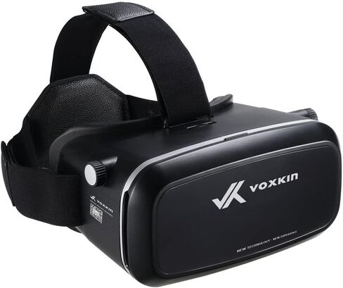 [محدث وثابت] نظام ألعاب سماعات الرأس VR - نظارات الواقع الافتراضي ثلاثية الأبعاد عالية الوضوح للأطفال والكبار - عدسة بصرية، حزام قابل للتعديل - متوافق مع iPhone وAndroid (3.5 بوصة إلى 6.5 بوصة) in Saudi Arabia