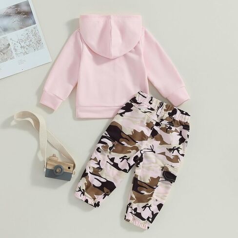 Toddler Baby Girls Boy Clothes Letter Printed 12 18M 2 3 4 5T Outfits Fall Winter Sweater Long Sleeve Hoodie Pants in Kuwait