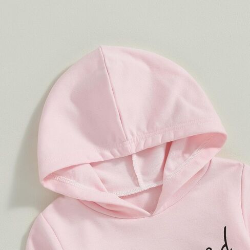 Toddler Baby Girls Boy Clothes Letter Printed 12 18M 2 3 4 5T Outfits Fall Winter Sweater Long Sleeve Hoodie Pants in Kuwait