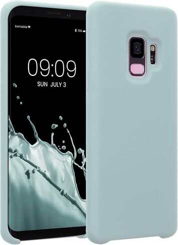 kwmobile Case Compatible with Samsung Galaxy S9 Case - TPU Silicone Phone Cover with Soft Finish - Cool Mint in Saudi Arabia