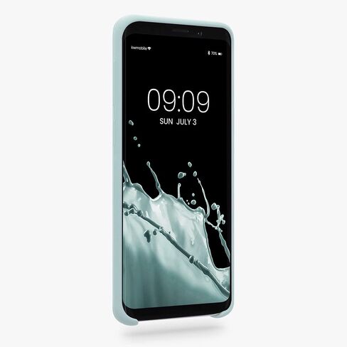 kwmobile Case Compatible with Samsung Galaxy S9 Case - TPU Silicone Phone Cover with Soft Finish - Cool Mint in Saudi Arabia
