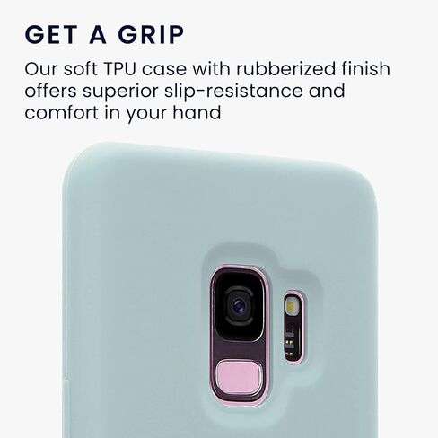 kwmobile Case Compatible with Samsung Galaxy S9 Case - TPU Silicone Phone Cover with Soft Finish - Cool Mint in Saudi Arabia