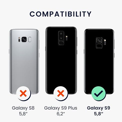 kwmobile Case Compatible with Samsung Galaxy S9 Case - TPU Silicone Phone Cover with Soft Finish - Cool Mint in Saudi Arabia