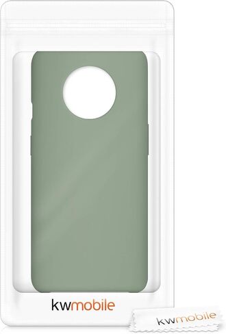 kwmobile Case Compatible with OnePlus 7T Case - TPU Silicone Phone Cover with Soft Finish - Gray Green in Saudi Arabia