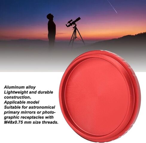 غبار التلسكوب، M48 X 0.75 غطاء غبار عدسة التلسكوب من سبائك الألومنيوم، ملحقات غطاء غبار العدسة العينية لعدسة التلسكوب الفلكي in Saudi Arabia