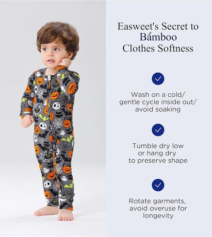 Footless Pajamas Baby Boy Girls, Viscose from Bamboo Baby Pajamas, Two Way Zipper Sleepers, Newborn Pjs in Kuwait