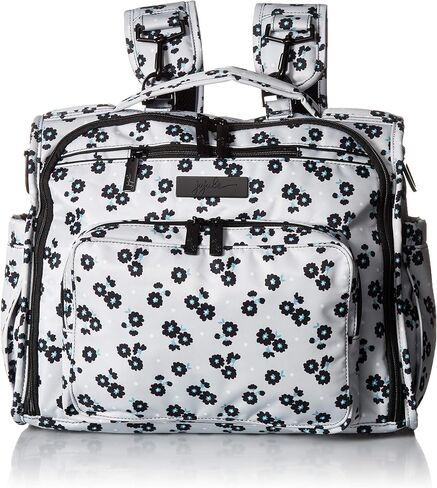 JuJuBe B.F.F Multi-Functional Convertible Diaper Backpack/Messenger Bag, Onyx Collection - Black Beauty in Kuwait