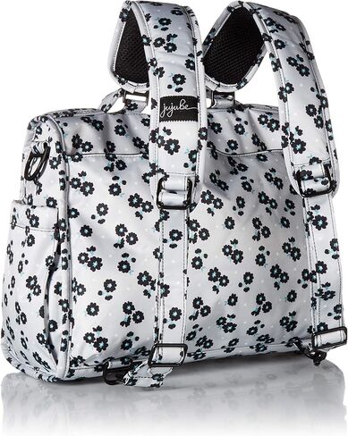 JuJuBe B.F.F Multi-Functional Convertible Diaper Backpack/Messenger Bag, Onyx Collection - Black Beauty in Kuwait
